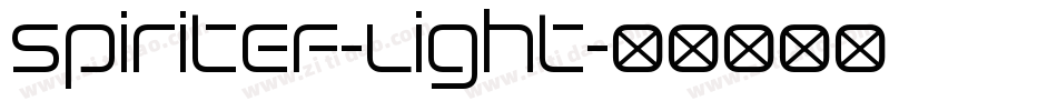 SpiritEF-Light字体转换