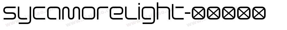 SycamoreLight字体转换