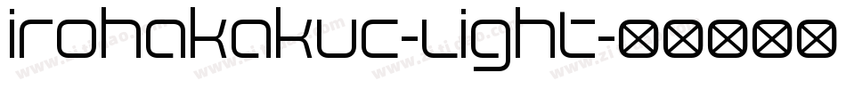 irohakakuC-Light字体转换