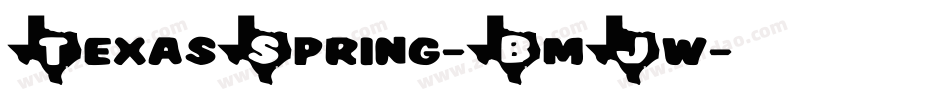 TexasSpring-BmJw字体转换