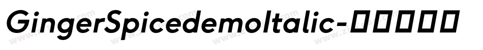 GingerSpicedemoItalic字体转换