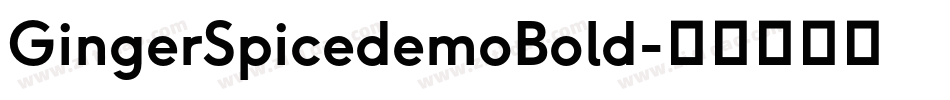 GingerSpicedemoBold字体转换