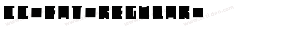 CC-Fat-Regular字体转换