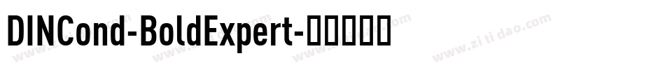 DINCond-BoldExpert字体转换
