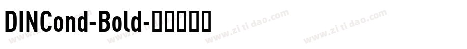 DINCond-Bold字体转换