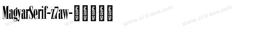 MagyarSerif-z7aw字体转换