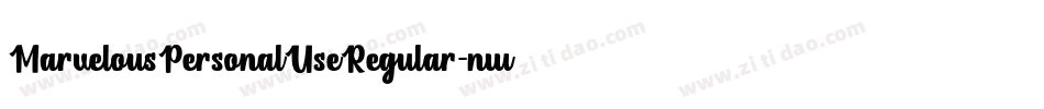 MarvelousPersonalUseRegular-nw01字体转换 MarvelousPersonalUseRegular-nw01字体转换
