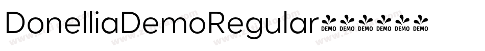 DonelliaDemoRegular字体转换