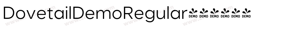 DovetailDemoRegular字体转换