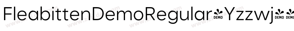 FleabittenDemoRegular-Yzzwj字体转换
