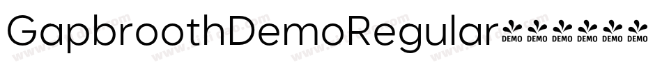 GapbroothDemoRegular字体转换