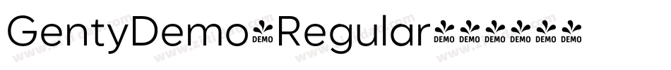 GentyDemo-Regular字体转换