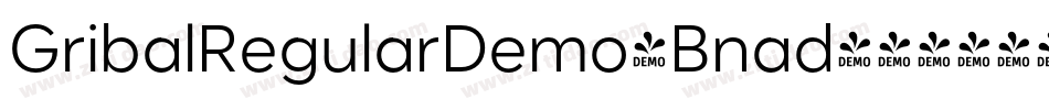GribalRegularDemo-Bnad字体转换