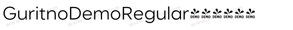 GuritnoDemoRegular字体转换