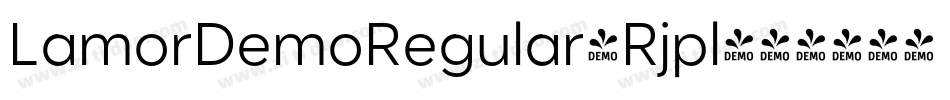 LamorDemoRegular-Rjpl字体转换 LamorDemoRegular-Rjpl字体转换