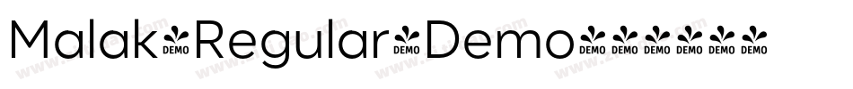 Malak-Regular-Demo字体转换