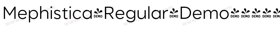 Mephistica-Regular-Demo字体转换
