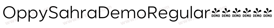 OppySahraDemoRegular字体转换