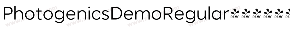 PhotogenicsDemoRegular字体转换