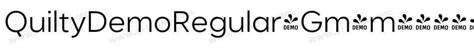 QuiltyDemoRegular-Gm4m字体转换