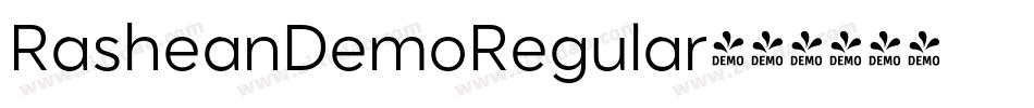 RasheanDemoRegular字体转换