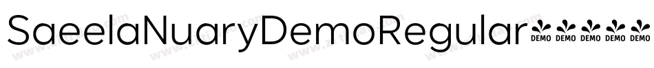 SaeelaNuaryDemoRegular字体转换