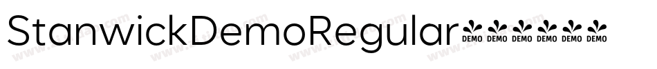 StanwickDemoRegular字体转换