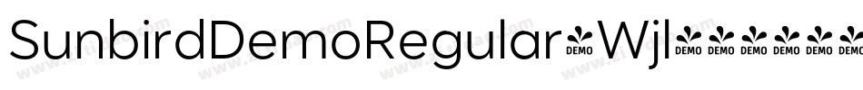 SunbirdDemoRegular-Wjl4字体转换