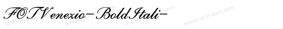 FOTVenezio-BoldItali字体转换
