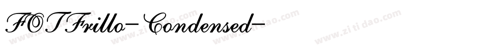 FOTFrillo-Condensed字体转换