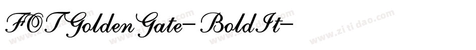 FOTGoldenGate-BoldIt字体转换