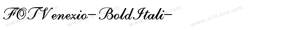 FOTVenezio-BoldItali字体转换