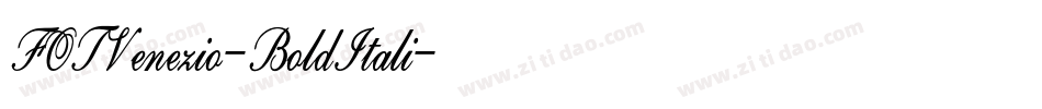 FOTVenezio-BoldItali字体转换