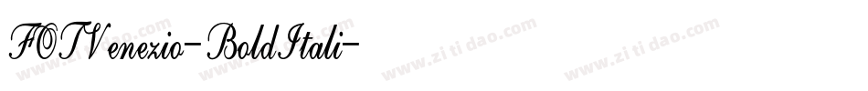 FOTVenezio-BoldItali字体转换