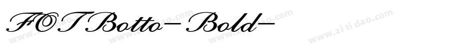 FOTBotto-Bold字体转换