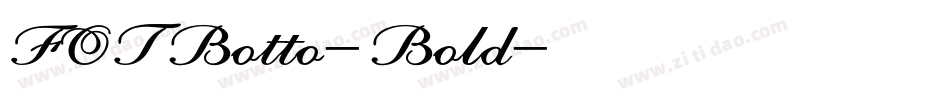 FOTBotto-Bold字体转换