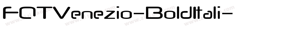 FOTVenezio-BoldItali字体转换
