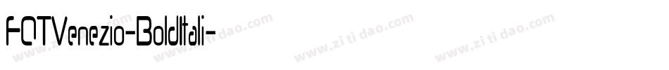 FOTVenezio-BoldItali字体转换
