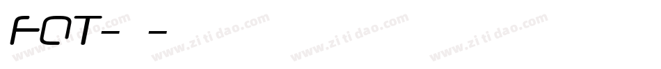FOT-花風字体转换