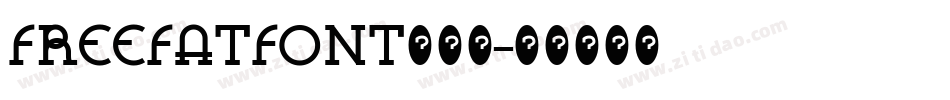 FREEFATFONT转换器字体转换
