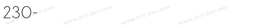 230号字体转换