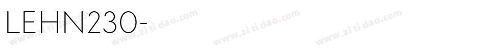 LEHN230字体转换