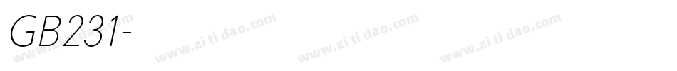 GB231字体转换