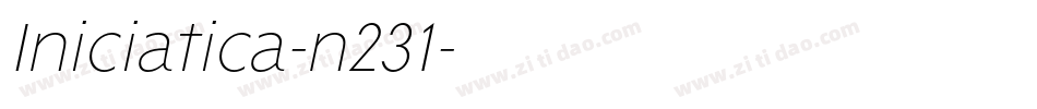 Iniciatica-n231字体转换
