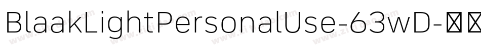 BlaakLightPersonalUse-63wD字体转换 BlaakLightPersonalUse-63wD字体转换