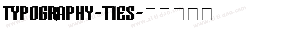 Typography-ties字体转换