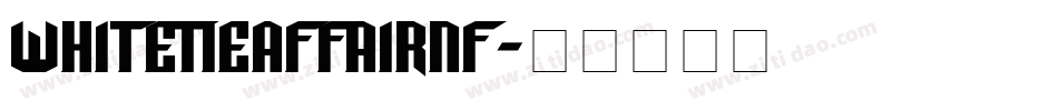 WhiteTieAffairNF字体转换