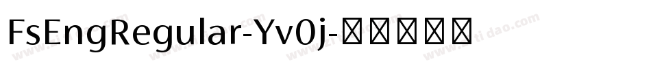 FsEngRegular-Yv0j字体转换