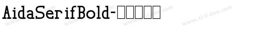 AidaSerifBold字体转换