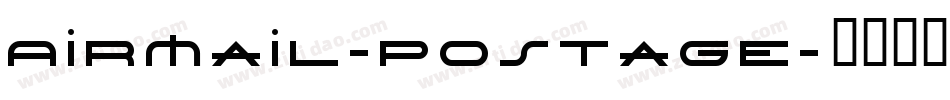 AirMail-Postage字体转换